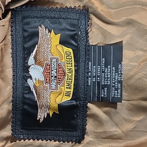 Vintage Harley-Davidson Sierra Rose Concho Leather Jacket - Picture 8 of 9